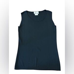 Women's Black Sleeveless Top Size Large
